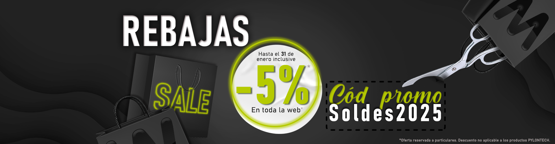 Rebajas de invierno. Aprovecha un -5% en todo el sitio excepto en los productos Pylontech hasta el 31/01 inclusive. Código promocional: Soldes20255.